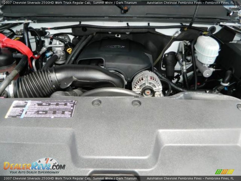 2007 Chevrolet Silverado 2500HD Work Truck Regular Cab Summit White / Dark Titanium Photo #30