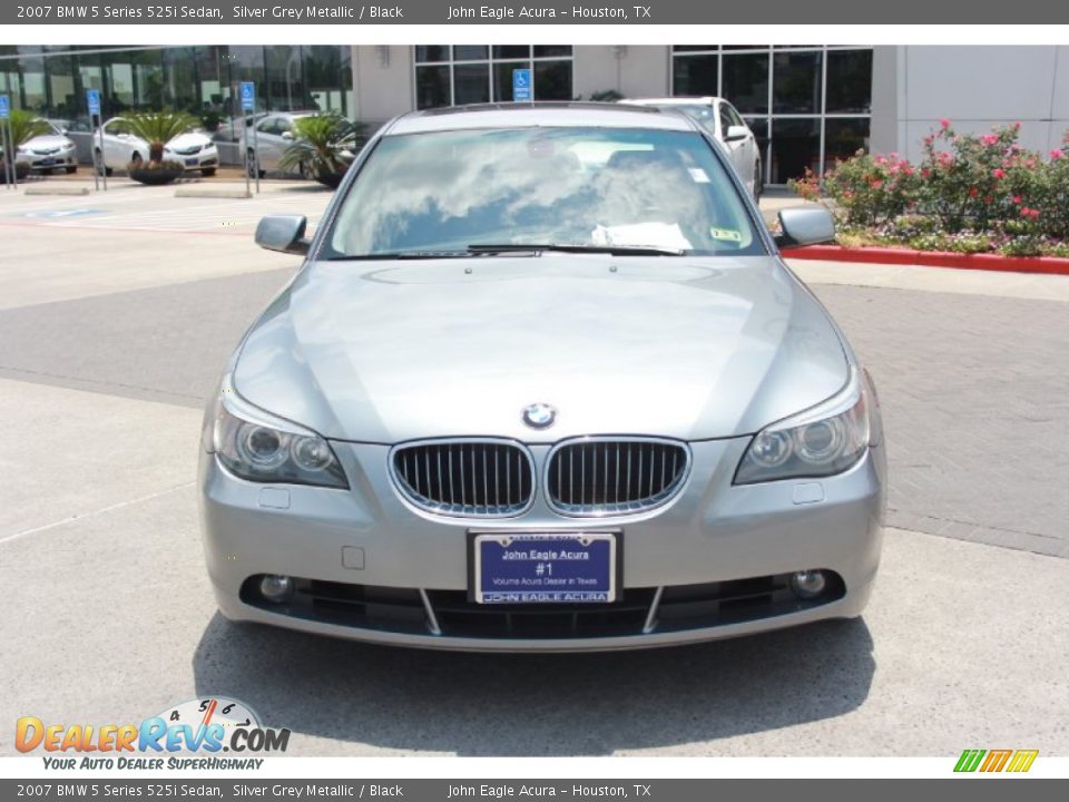 2007 BMW 5 Series 525i Sedan Silver Grey Metallic / Black Photo #3