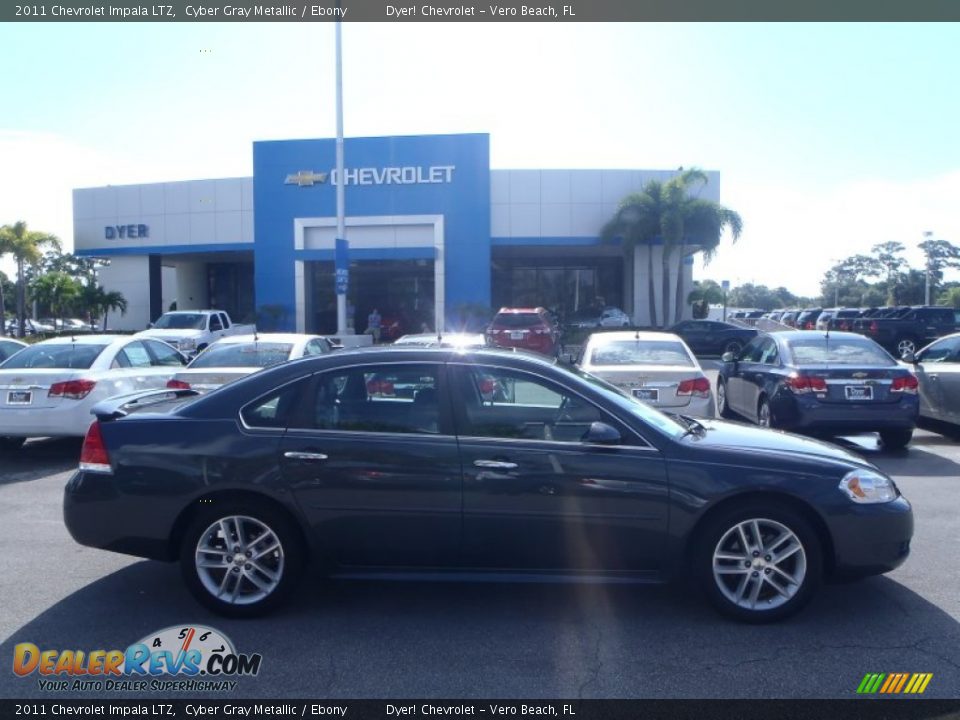 2011 Chevrolet Impala LTZ Cyber Gray Metallic / Ebony Photo #3