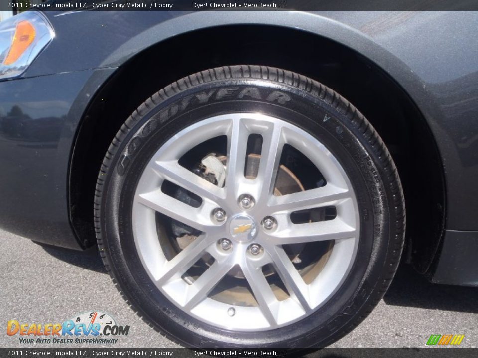 2011 Chevrolet Impala LTZ Cyber Gray Metallic / Ebony Photo #9