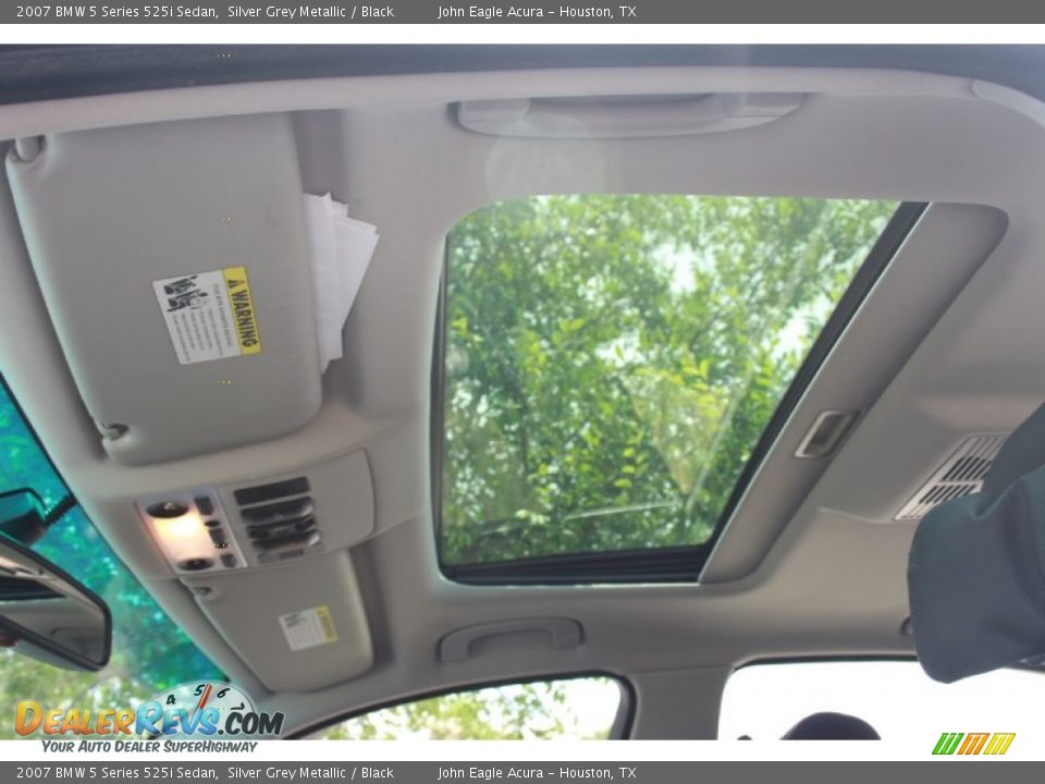 2007 BMW 5 Series 525i Sedan Silver Grey Metallic / Black Photo #20