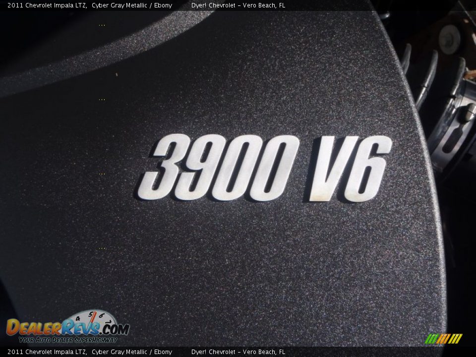 2011 Chevrolet Impala LTZ Cyber Gray Metallic / Ebony Photo #12