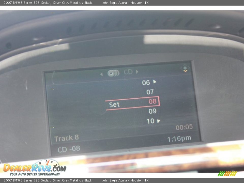 2007 BMW 5 Series 525i Sedan Silver Grey Metallic / Black Photo #24