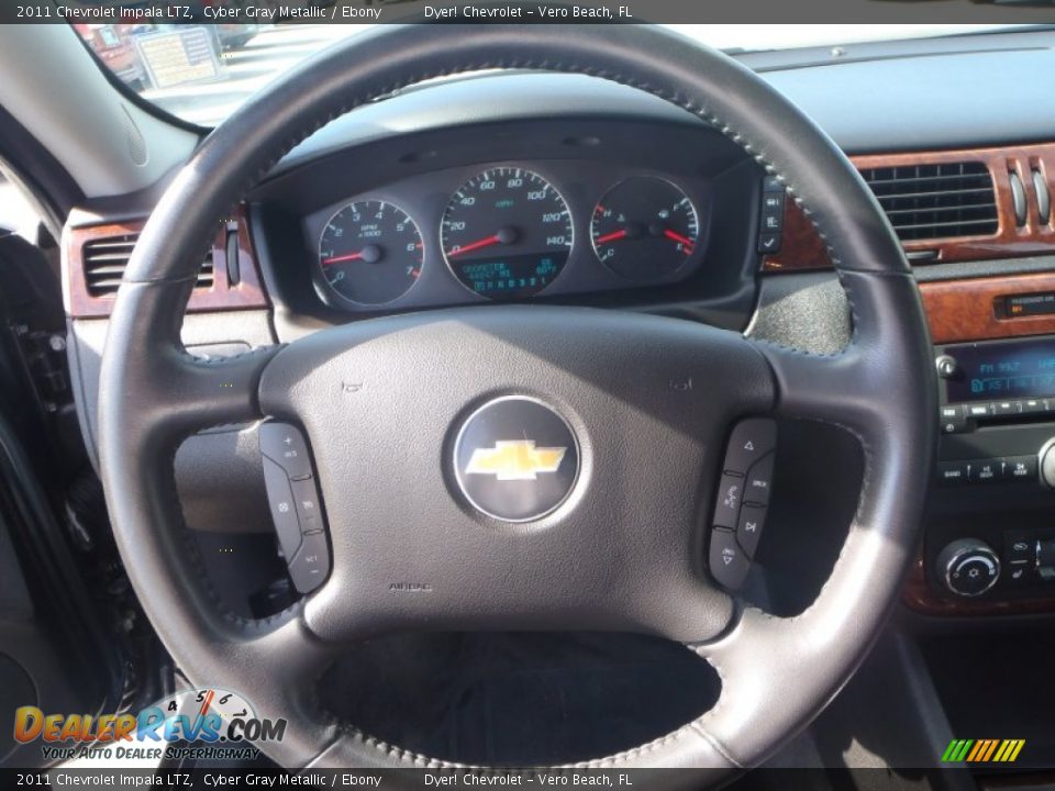 2011 Chevrolet Impala LTZ Cyber Gray Metallic / Ebony Photo #16