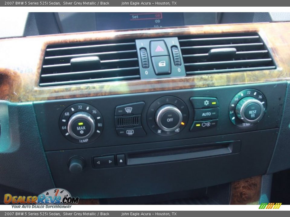 2007 BMW 5 Series 525i Sedan Silver Grey Metallic / Black Photo #25