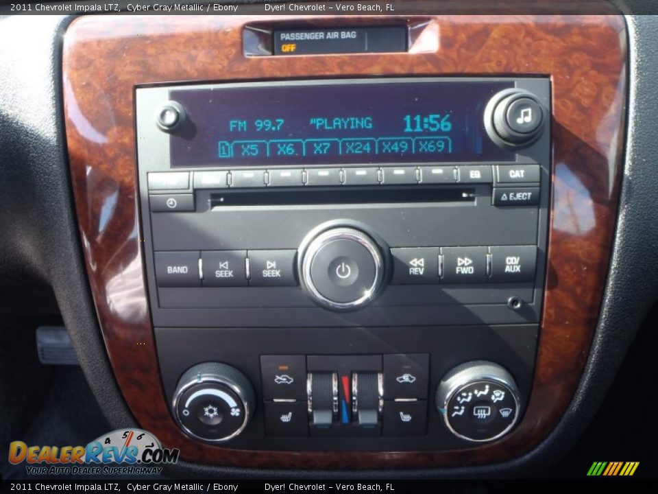 2011 Chevrolet Impala LTZ Cyber Gray Metallic / Ebony Photo #18