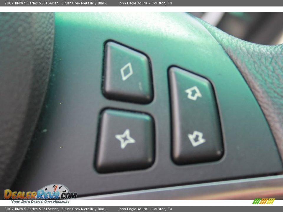 2007 BMW 5 Series 525i Sedan Silver Grey Metallic / Black Photo #28