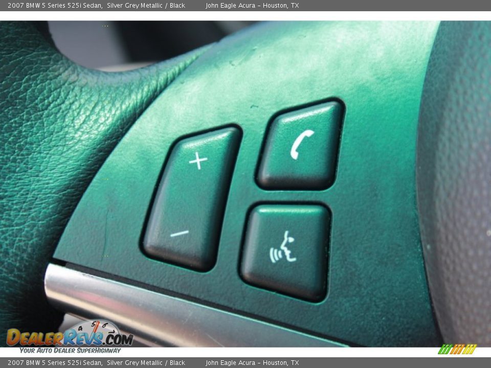 2007 BMW 5 Series 525i Sedan Silver Grey Metallic / Black Photo #29