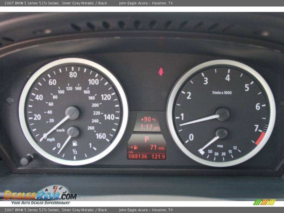 2007 BMW 5 Series 525i Sedan Silver Grey Metallic / Black Photo #30