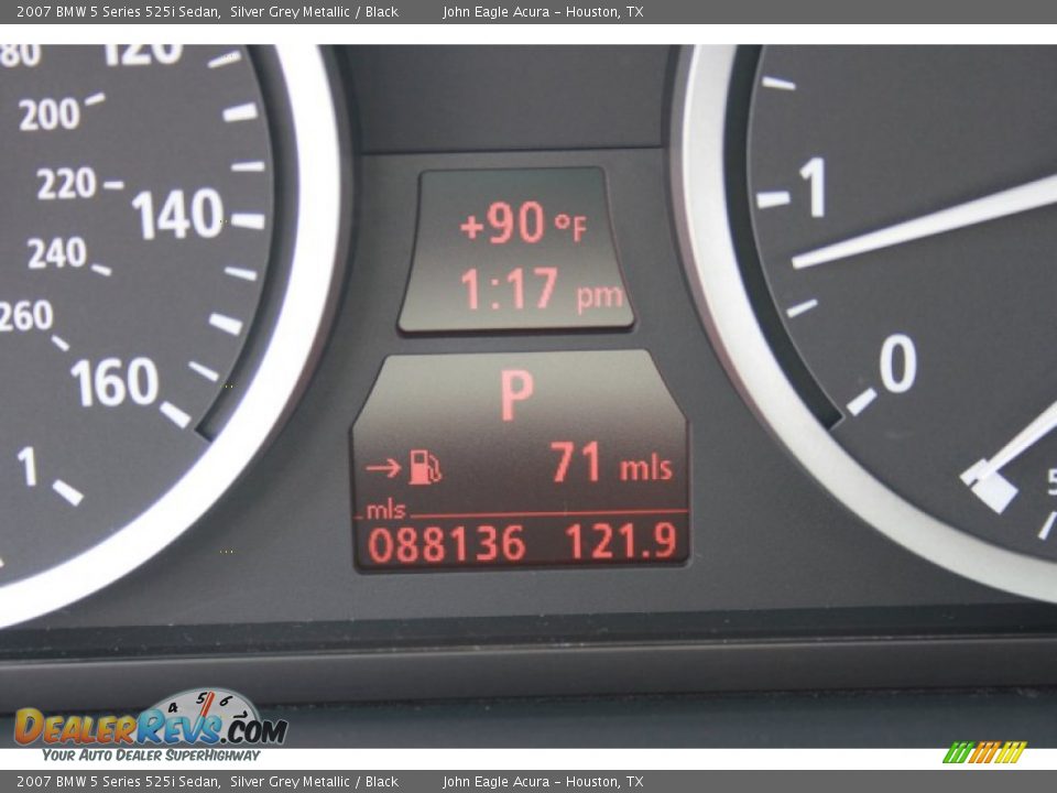 2007 BMW 5 Series 525i Sedan Silver Grey Metallic / Black Photo #31