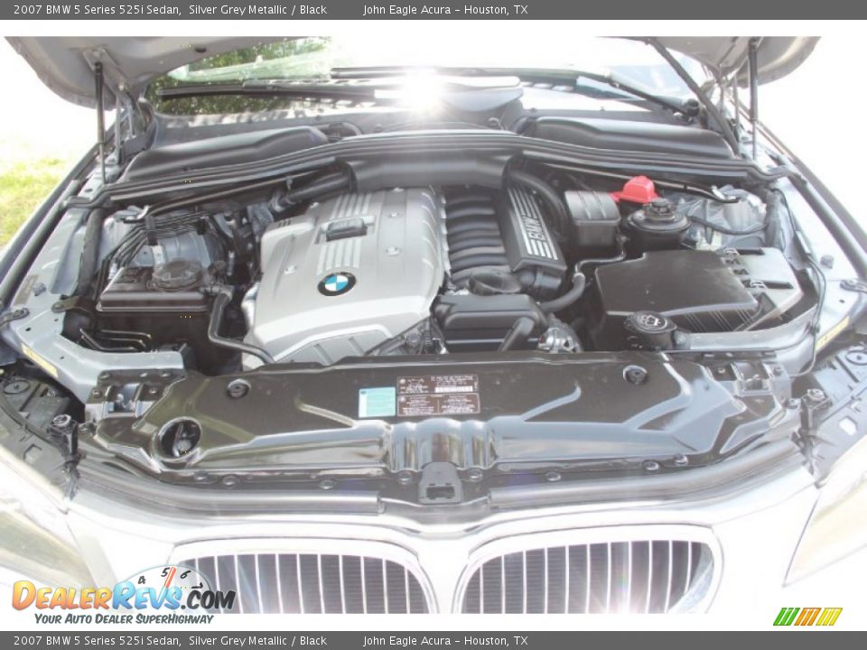 2007 BMW 5 Series 525i Sedan Silver Grey Metallic / Black Photo #32