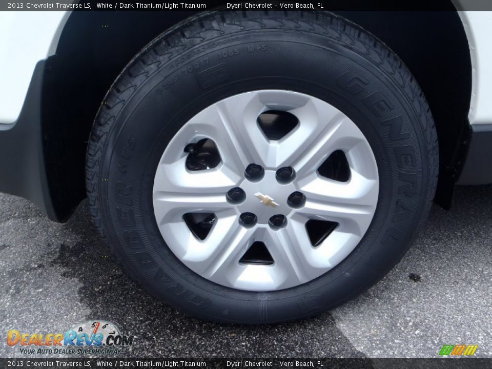 2013 Chevrolet Traverse LS White / Dark Titanium/Light Titanium Photo #7
