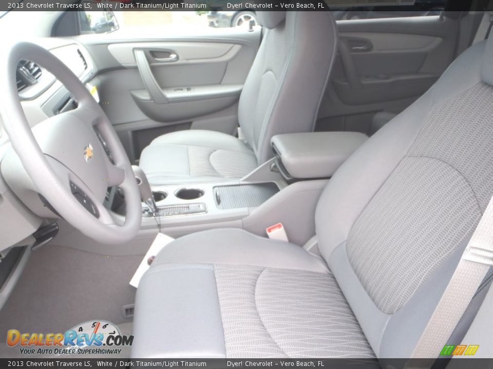 2013 Chevrolet Traverse LS White / Dark Titanium/Light Titanium Photo #9