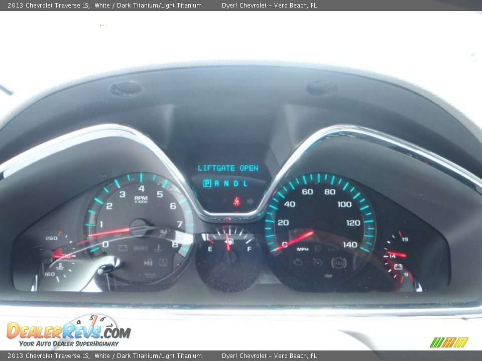 2013 Chevrolet Traverse LS White / Dark Titanium/Light Titanium Photo #13