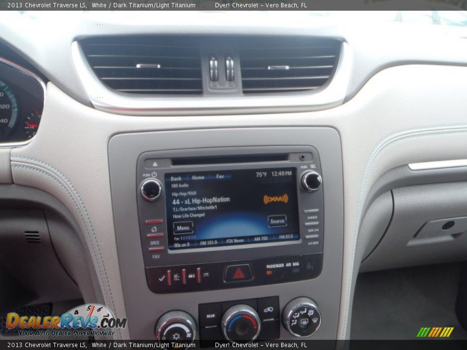 2013 Chevrolet Traverse LS White / Dark Titanium/Light Titanium Photo #14