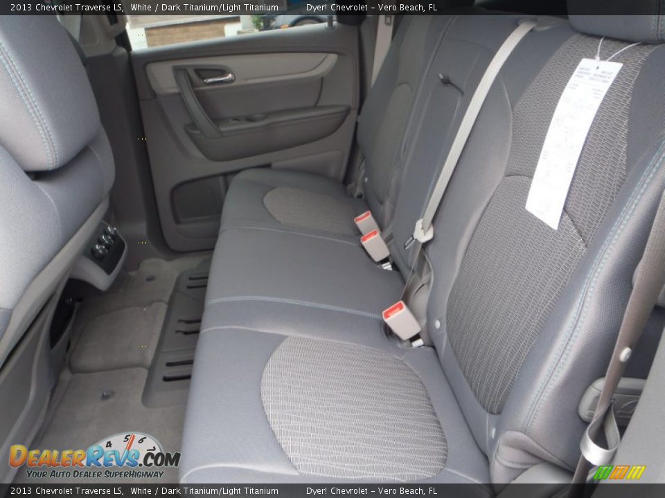 2013 Chevrolet Traverse LS White / Dark Titanium/Light Titanium Photo #18