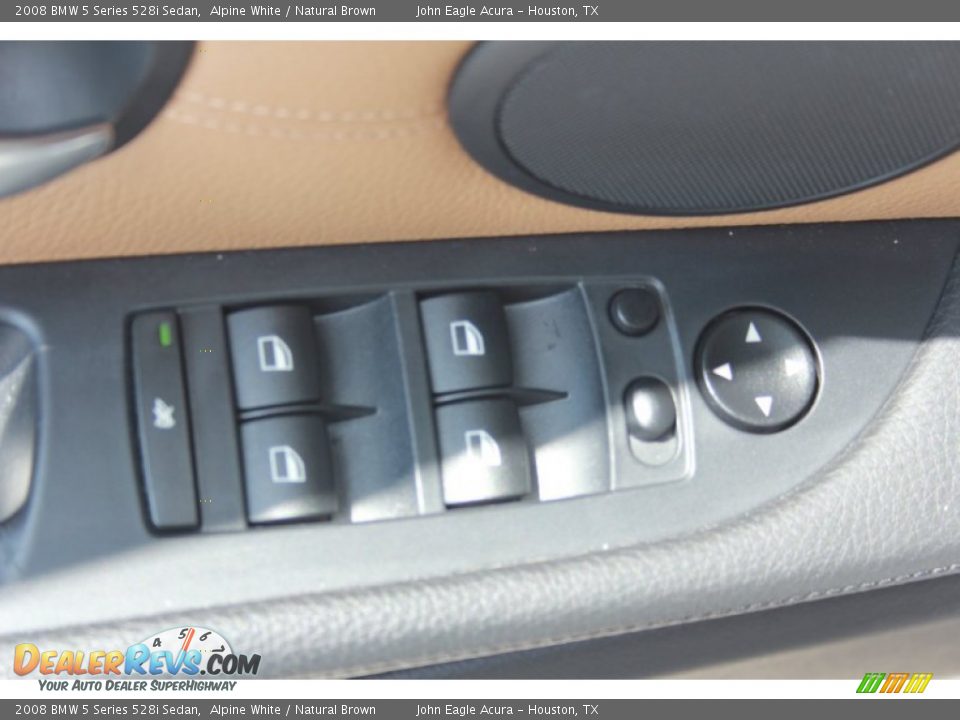 2008 BMW 5 Series 528i Sedan Alpine White / Natural Brown Photo #17