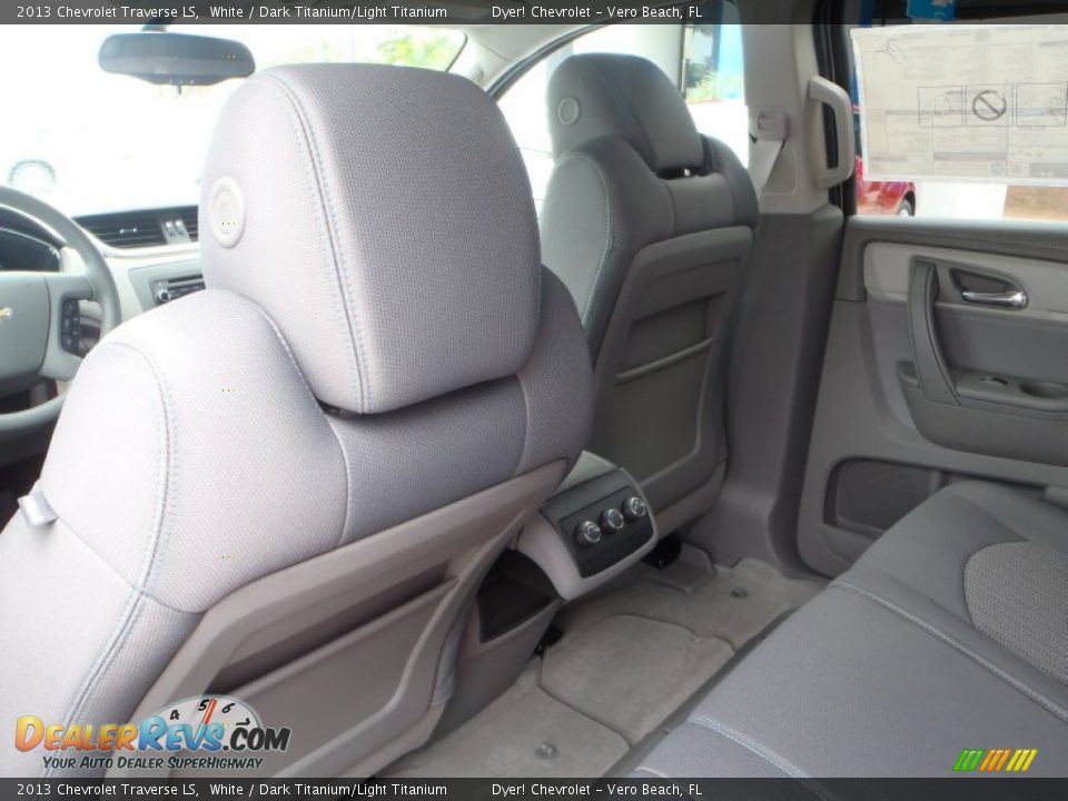 2013 Chevrolet Traverse LS White / Dark Titanium/Light Titanium Photo #19
