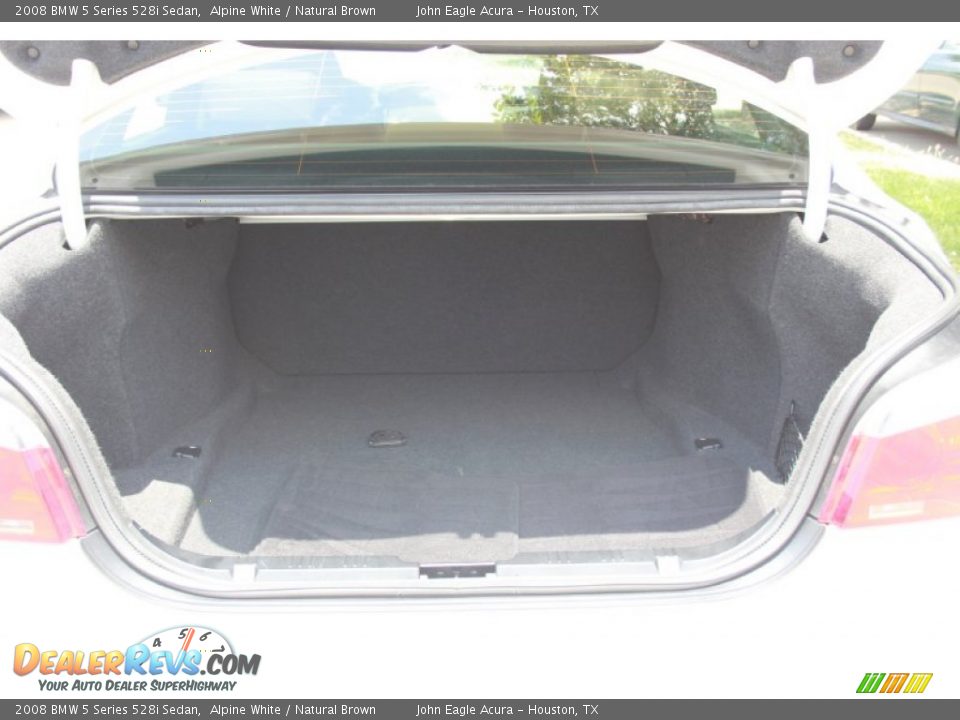 2008 BMW 5 Series 528i Sedan Alpine White / Natural Brown Photo #20