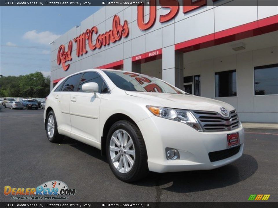 2011 Toyota Venza I4 Blizzard Pearl White / Ivory Photo #1
