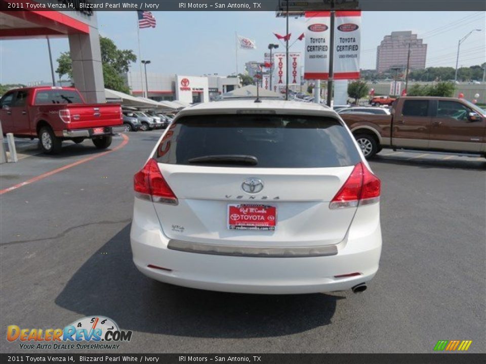 2011 Toyota Venza I4 Blizzard Pearl White / Ivory Photo #6