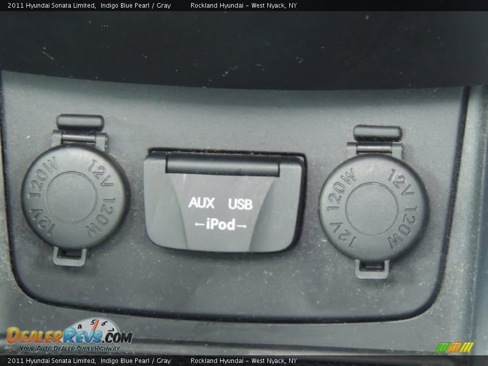 2011 Hyundai Sonata Limited Indigo Blue Pearl / Gray Photo #18
