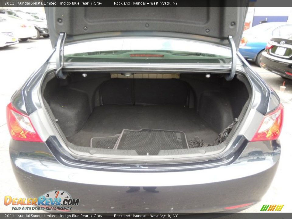 2011 Hyundai Sonata Limited Indigo Blue Pearl / Gray Photo #21
