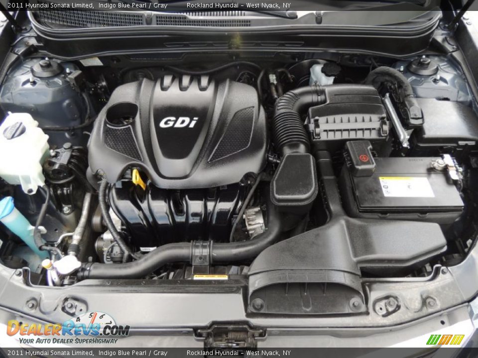 2011 Hyundai Sonata Limited Indigo Blue Pearl / Gray Photo #29