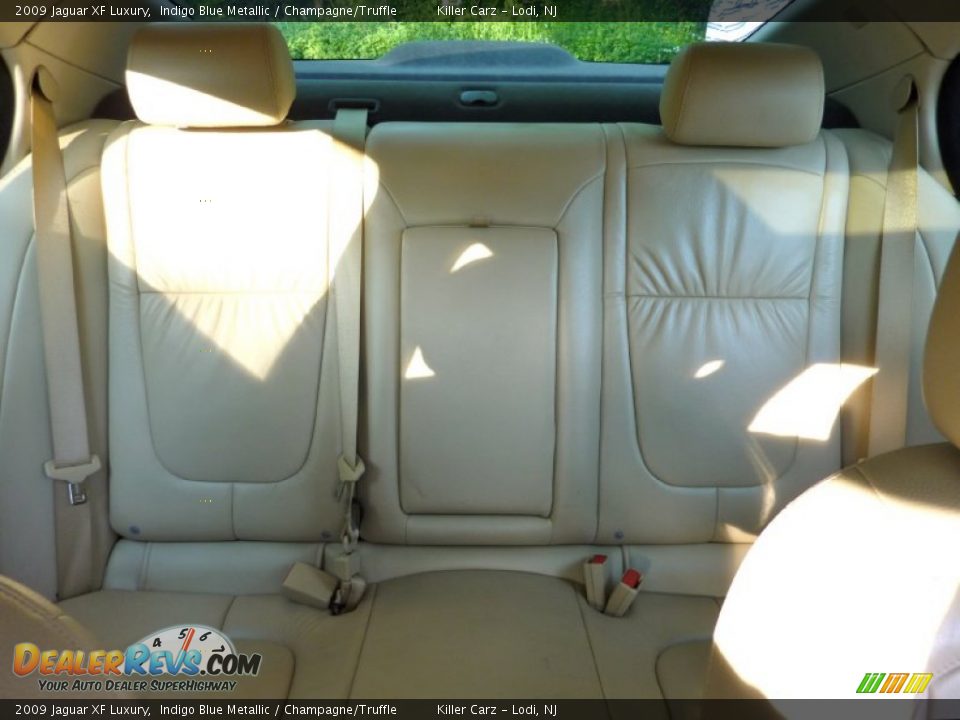 2009 Jaguar XF Luxury Indigo Blue Metallic / Champagne/Truffle Photo #9