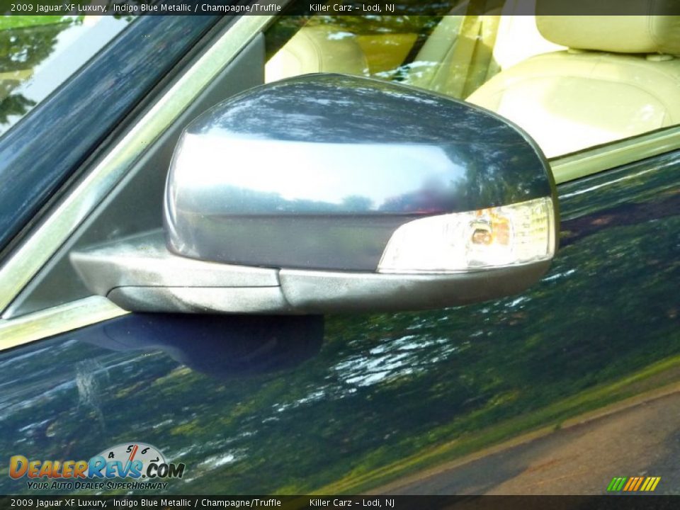 2009 Jaguar XF Luxury Indigo Blue Metallic / Champagne/Truffle Photo #33