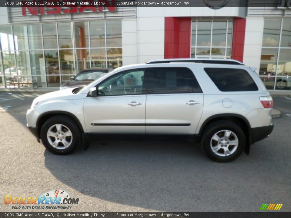 2009 GMC Acadia SLE AWD Quicksilver Metallic / Ebony Photo #4