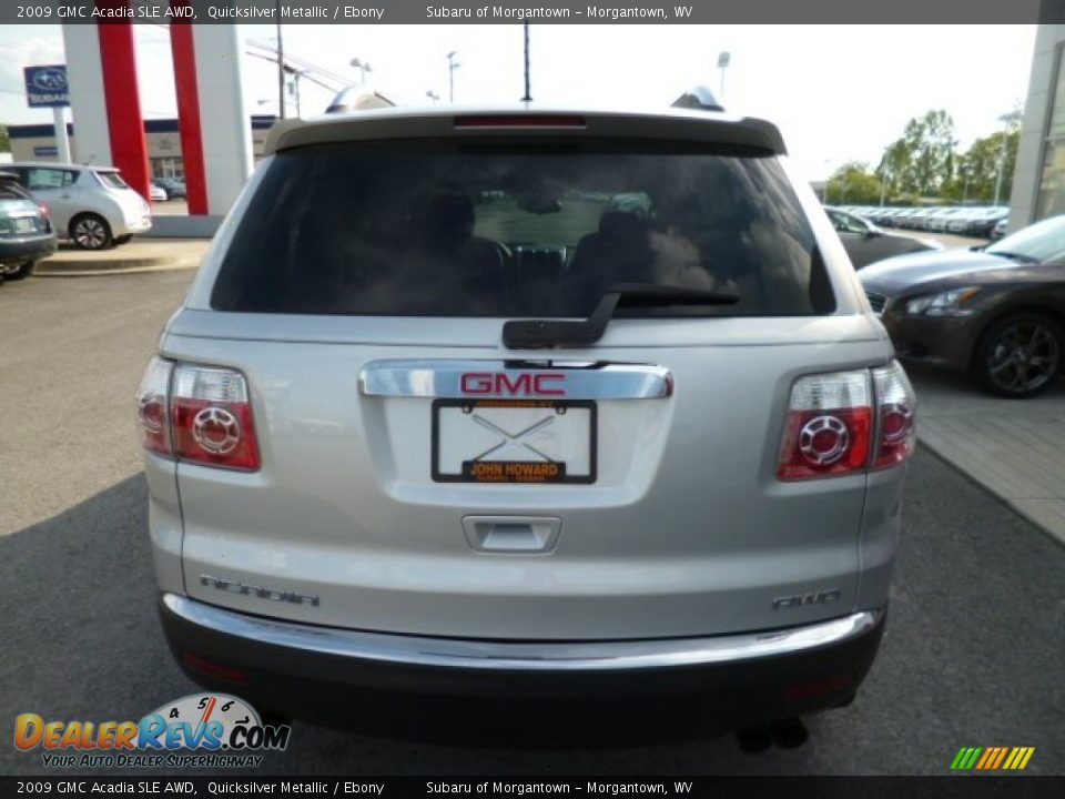 2009 GMC Acadia SLE AWD Quicksilver Metallic / Ebony Photo #6