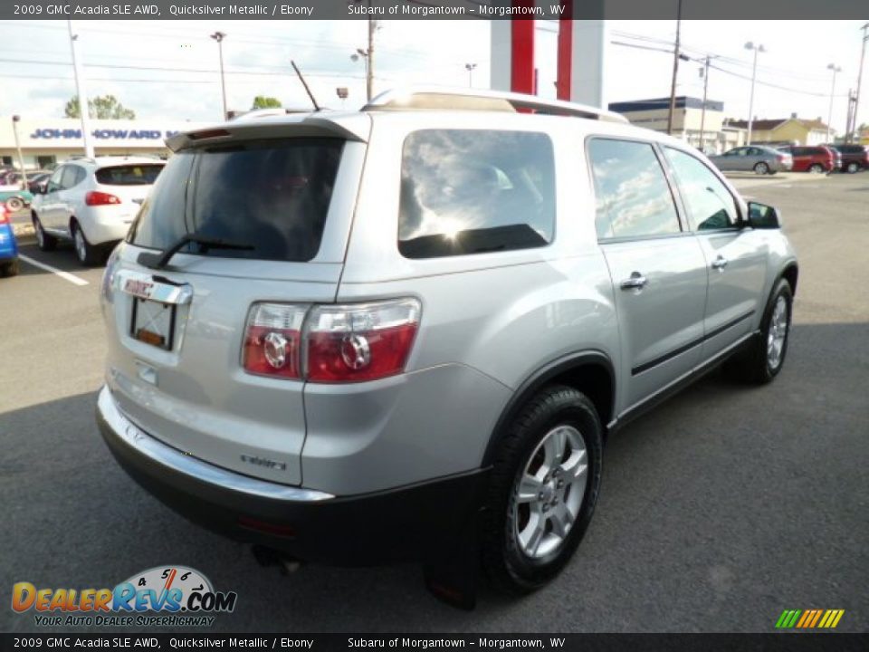 2009 GMC Acadia SLE AWD Quicksilver Metallic / Ebony Photo #7