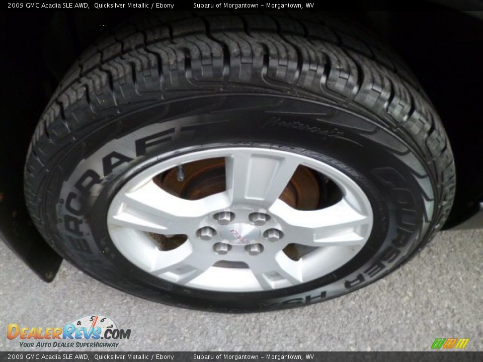 2009 GMC Acadia SLE AWD Quicksilver Metallic / Ebony Photo #9