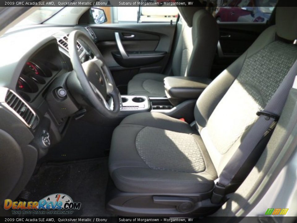 2009 GMC Acadia SLE AWD Quicksilver Metallic / Ebony Photo #16