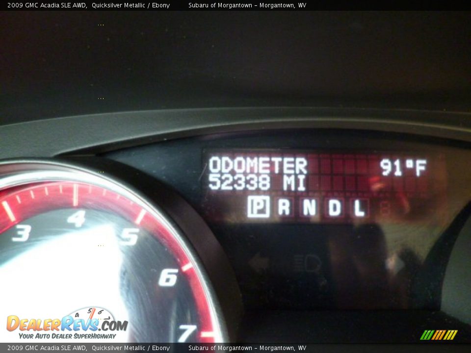 2009 GMC Acadia SLE AWD Quicksilver Metallic / Ebony Photo #20