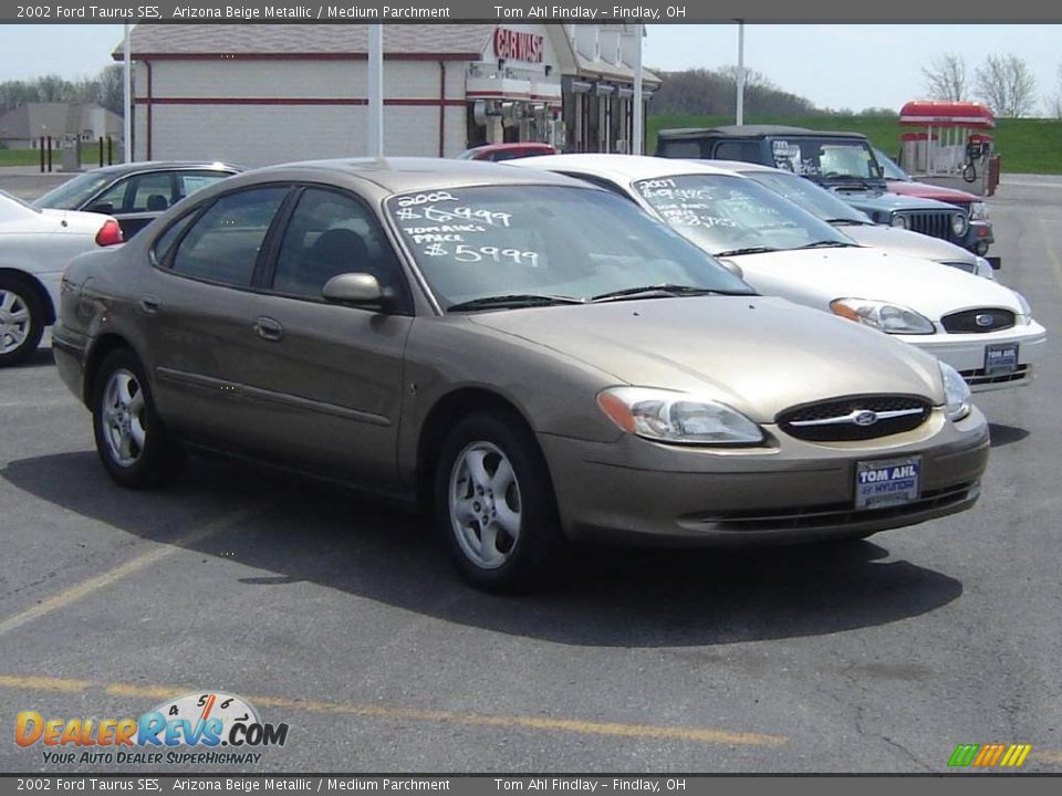 2002 Ford Taurus SES Arizona Beige Metallic / Medium Parchment Photo #7