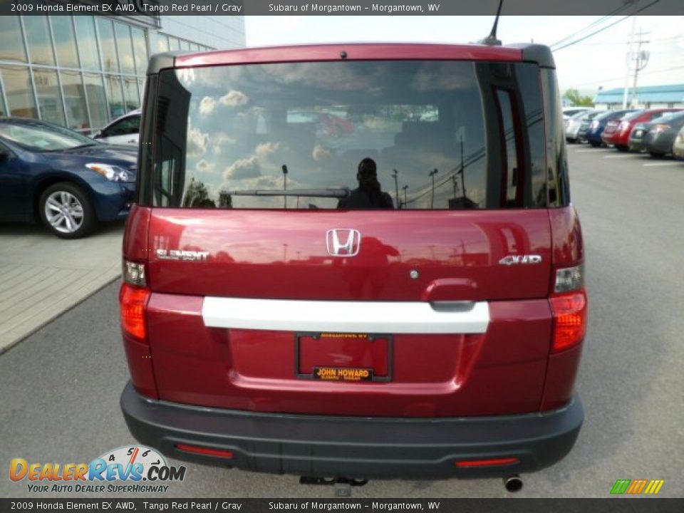 2009 Honda Element EX AWD Tango Red Pearl / Gray Photo #10