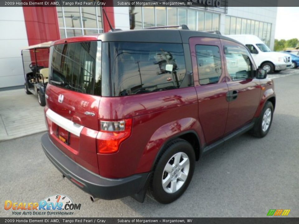 2009 Honda Element EX AWD Tango Red Pearl / Gray Photo #11