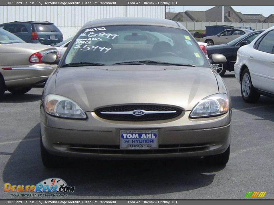 2002 Ford Taurus SES Arizona Beige Metallic / Medium Parchment Photo #8