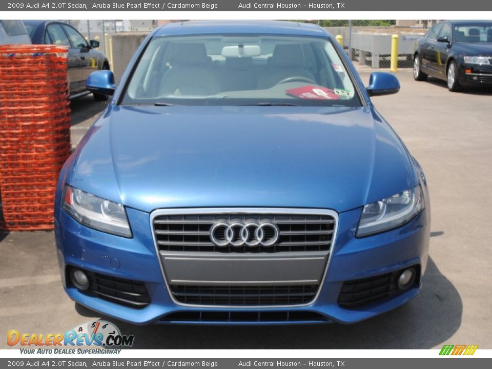 2009 Audi A4 2.0T Sedan Aruba Blue Pearl Effect / Cardamom Beige Photo #2
