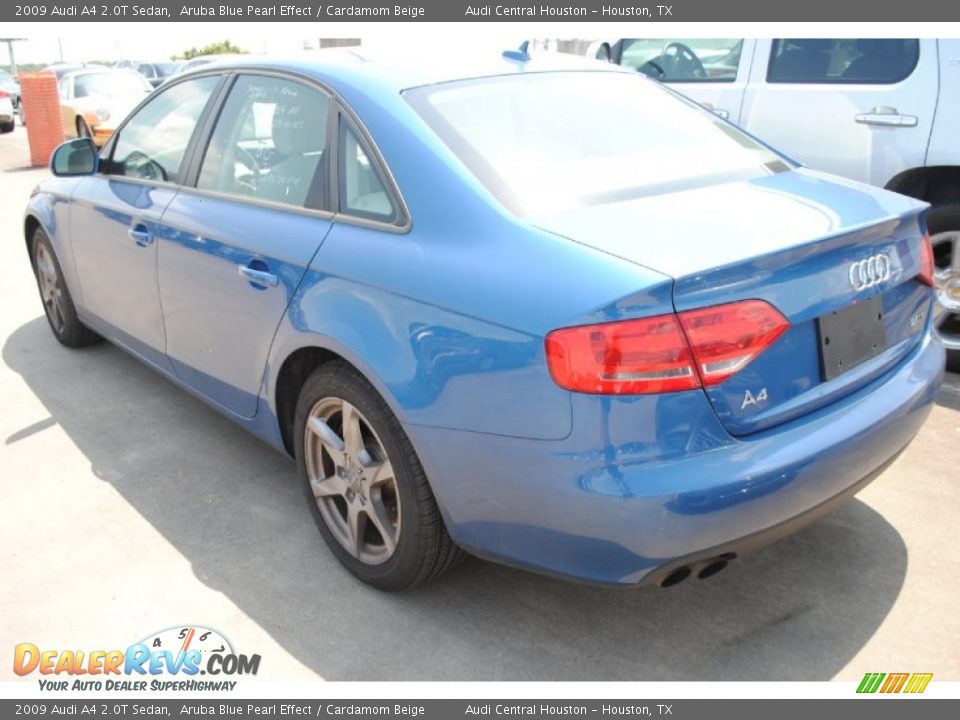2009 Audi A4 2.0T Sedan Aruba Blue Pearl Effect / Cardamom Beige Photo #5