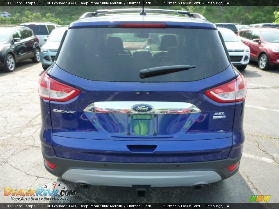 2013 Ford Escape SEL 2.0L EcoBoost 4WD Deep Impact Blue Metallic / Charcoal Black Photo #3