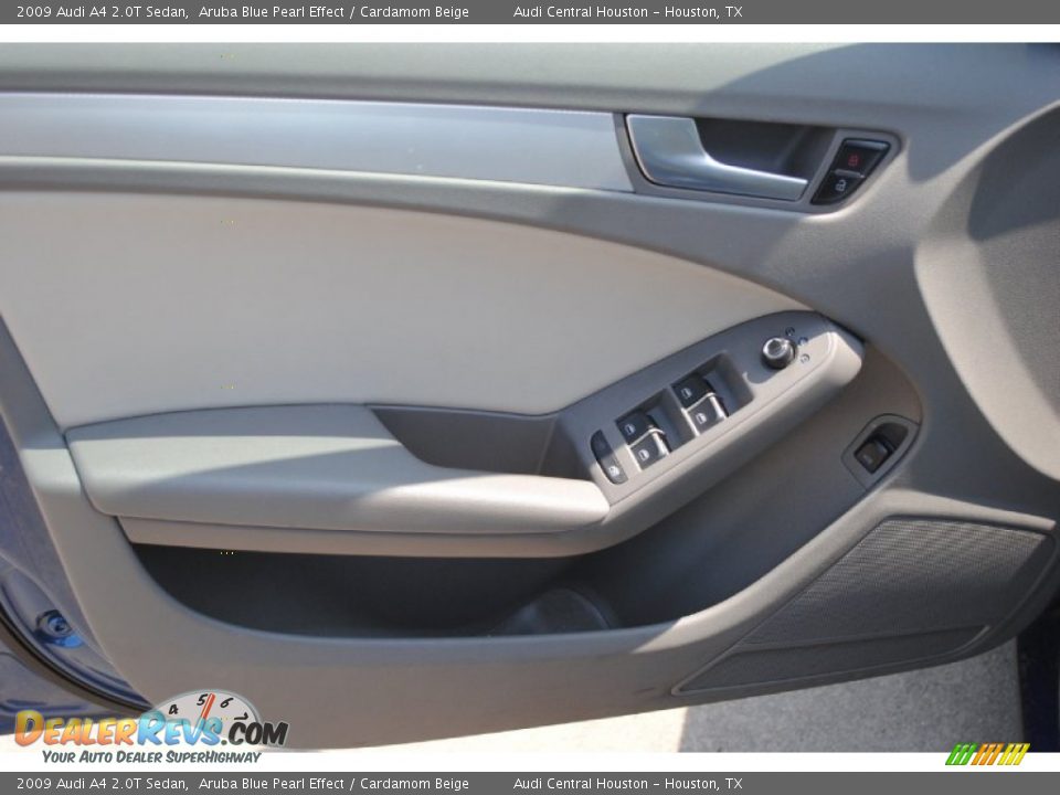 2009 Audi A4 2.0T Sedan Aruba Blue Pearl Effect / Cardamom Beige Photo #8
