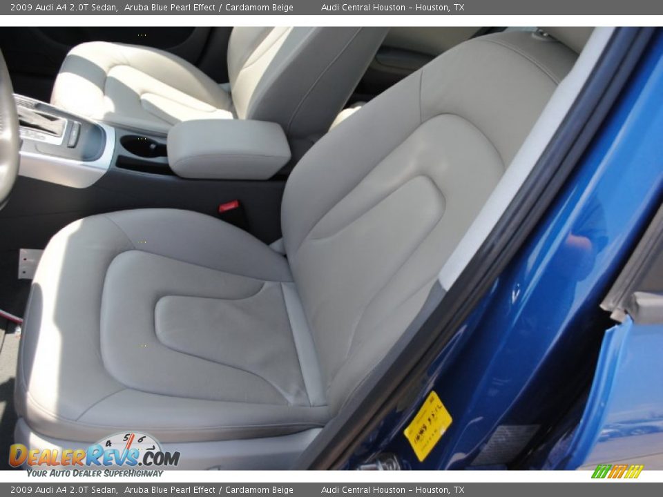 2009 Audi A4 2.0T Sedan Aruba Blue Pearl Effect / Cardamom Beige Photo #10
