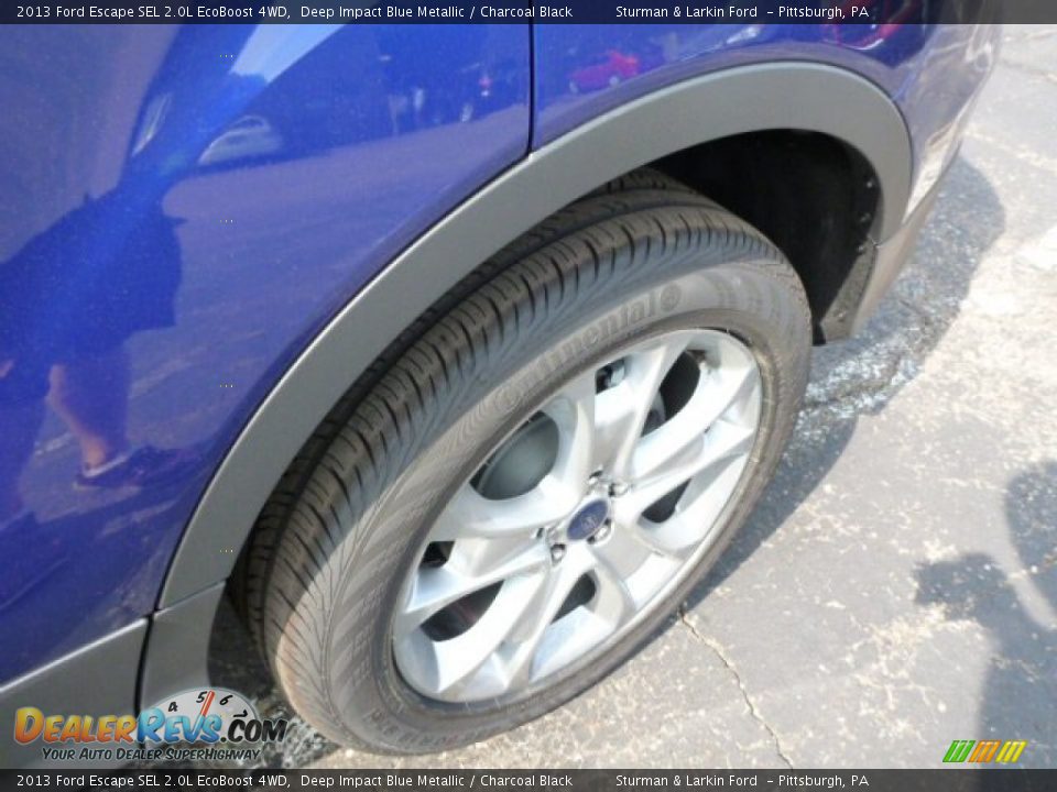 2013 Ford Escape SEL 2.0L EcoBoost 4WD Deep Impact Blue Metallic / Charcoal Black Photo #7