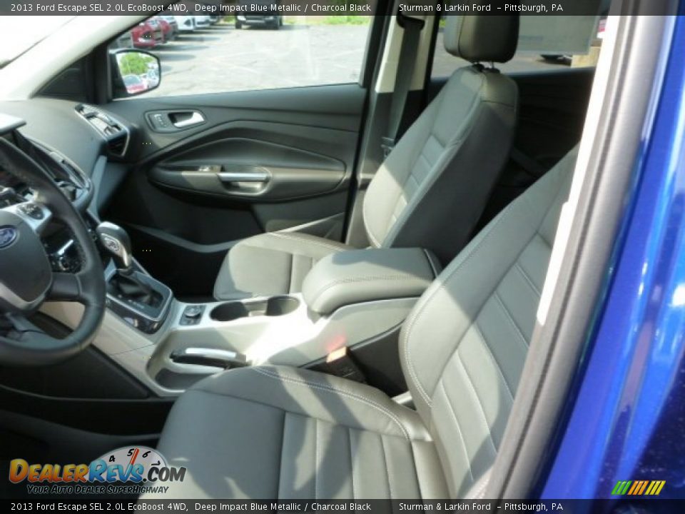 2013 Ford Escape SEL 2.0L EcoBoost 4WD Deep Impact Blue Metallic / Charcoal Black Photo #8