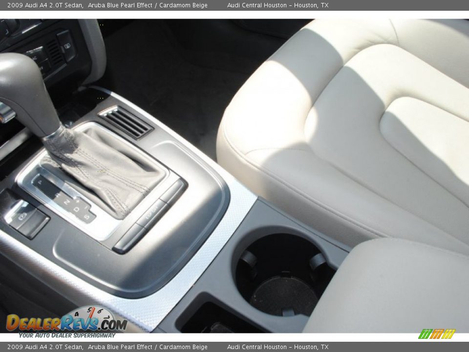 2009 Audi A4 2.0T Sedan Aruba Blue Pearl Effect / Cardamom Beige Photo #13