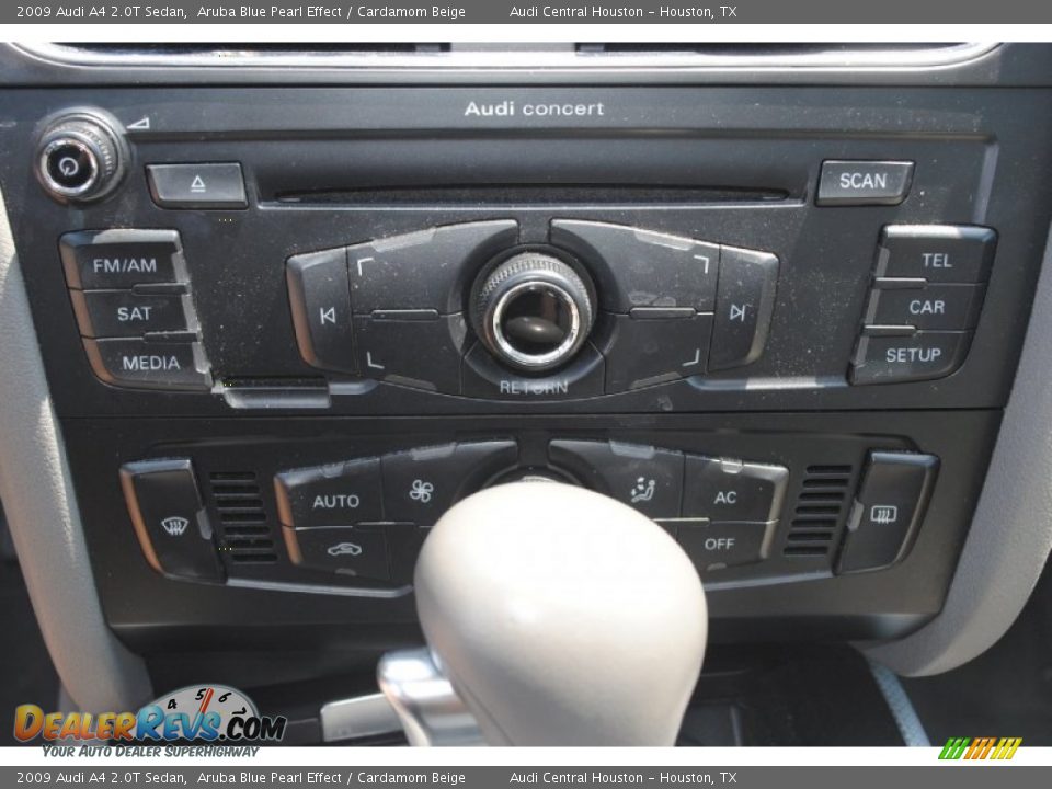 2009 Audi A4 2.0T Sedan Aruba Blue Pearl Effect / Cardamom Beige Photo #14