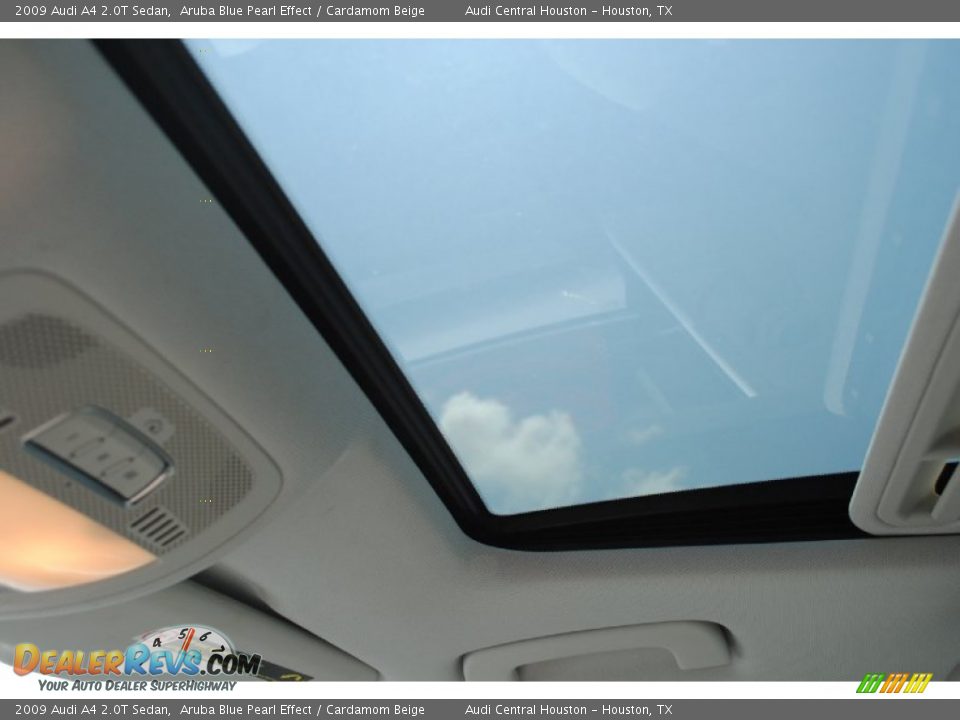 2009 Audi A4 2.0T Sedan Aruba Blue Pearl Effect / Cardamom Beige Photo #15